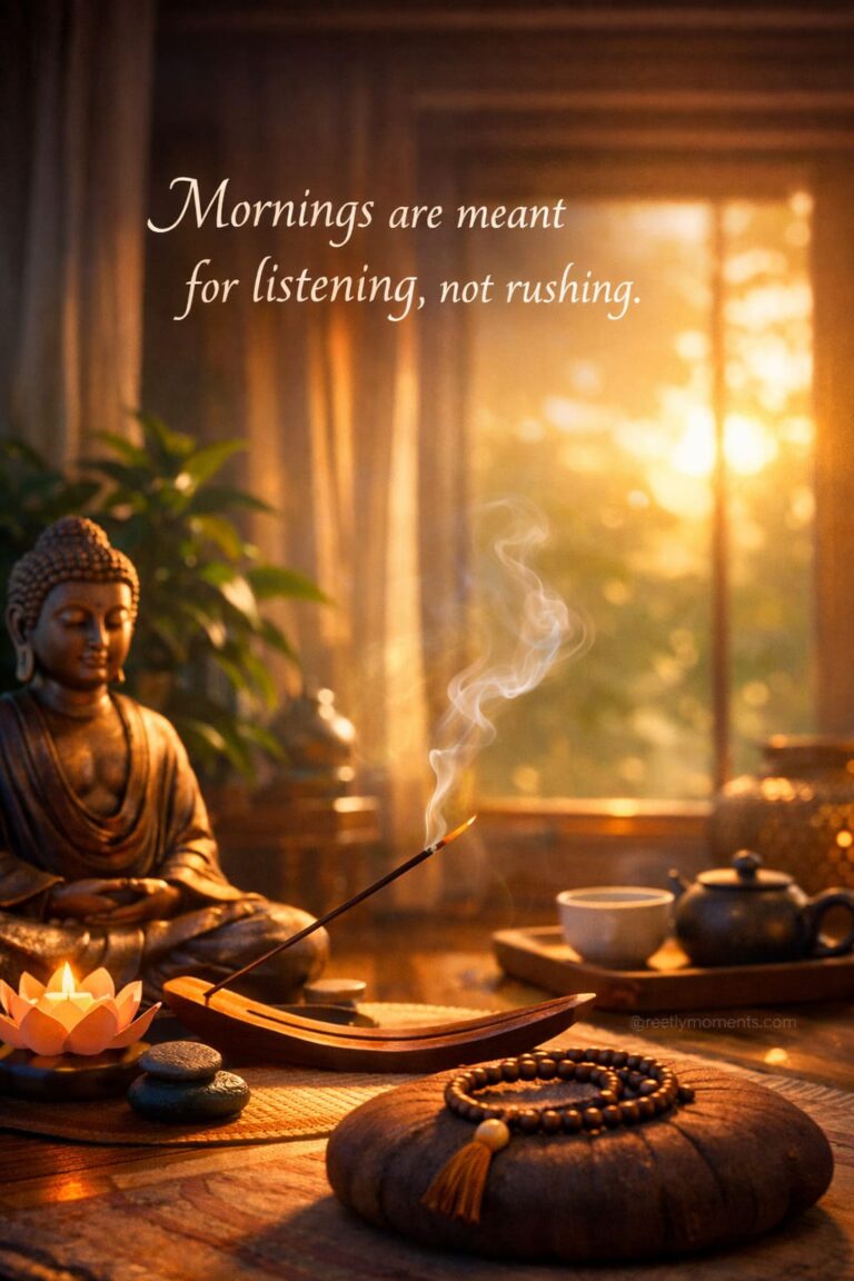 20 Morning Meditation Quotes: Incense, Peaceful Vibes & Soulful Wishes for a Calm Start