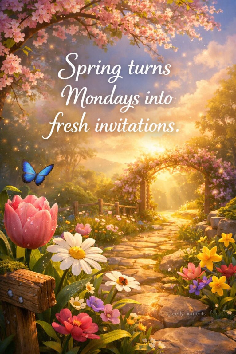 22 Blooming Monday Motivation Quotes for Spring – Fresh Wishes, Inspiring Sayings & Beautiful Greeting Cards