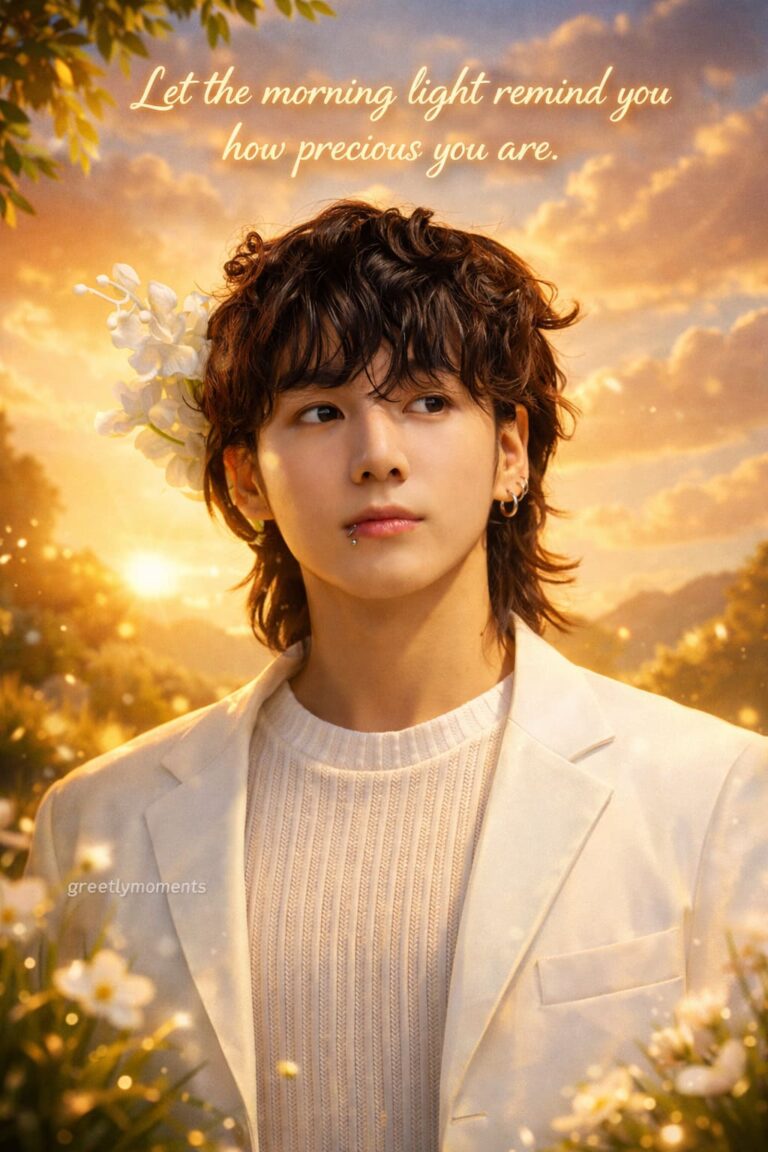 22 Jungkook Golden Morning Aesthetic Quotes (BTS) – Beautiful Good Morning Cards