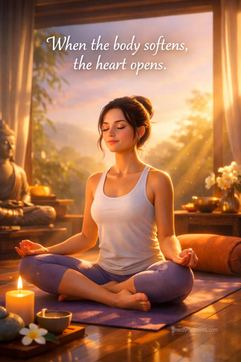 22 Quotes About Post-Yoga Morning Stillness and Gratitude – Mindful Wishes, Cards