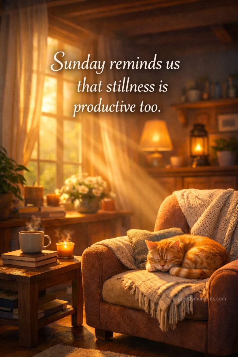 25 Calm Sunday Morning Quotes to Ease the Sunday Scaries & Start the Week Gently