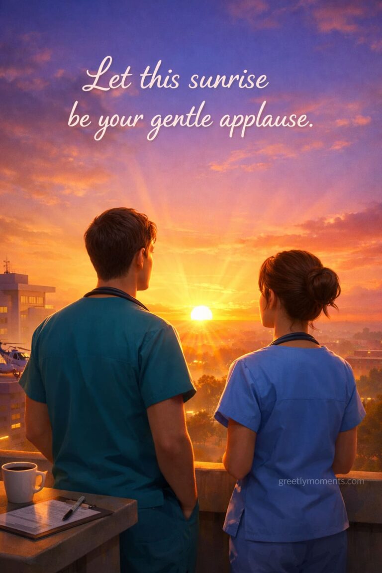 26 Sunrise Aesthetic Wishes for Healthcare Workers Finishing the Night Shift