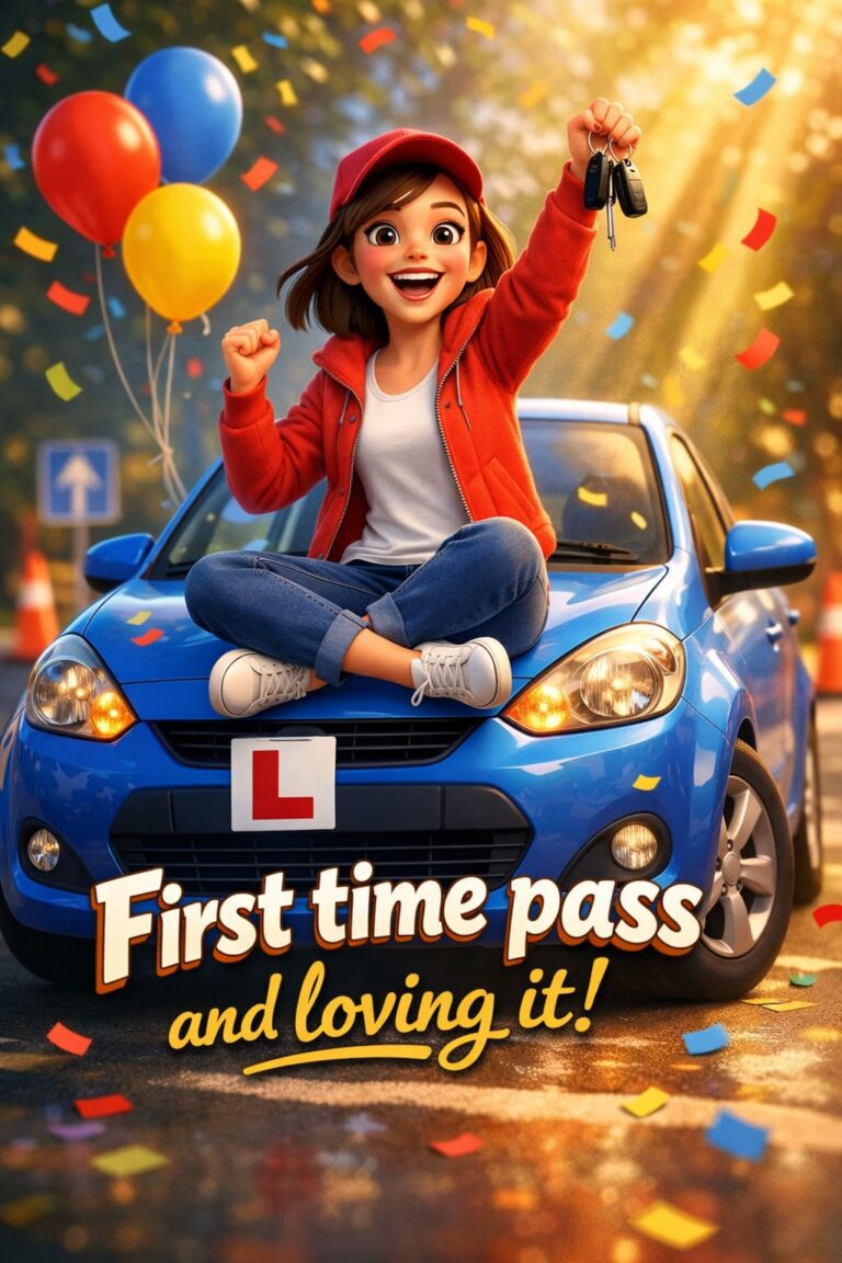 Congratulations on Passing Your Driving Test First Time – TOP Cards & Images