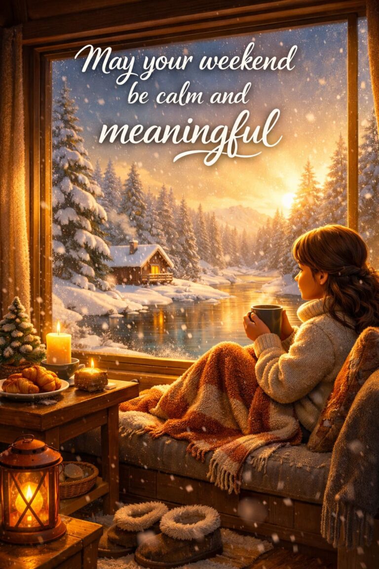 Inspirational Winter Weekend Morning Wishes: Cozy, Uplifting Cards