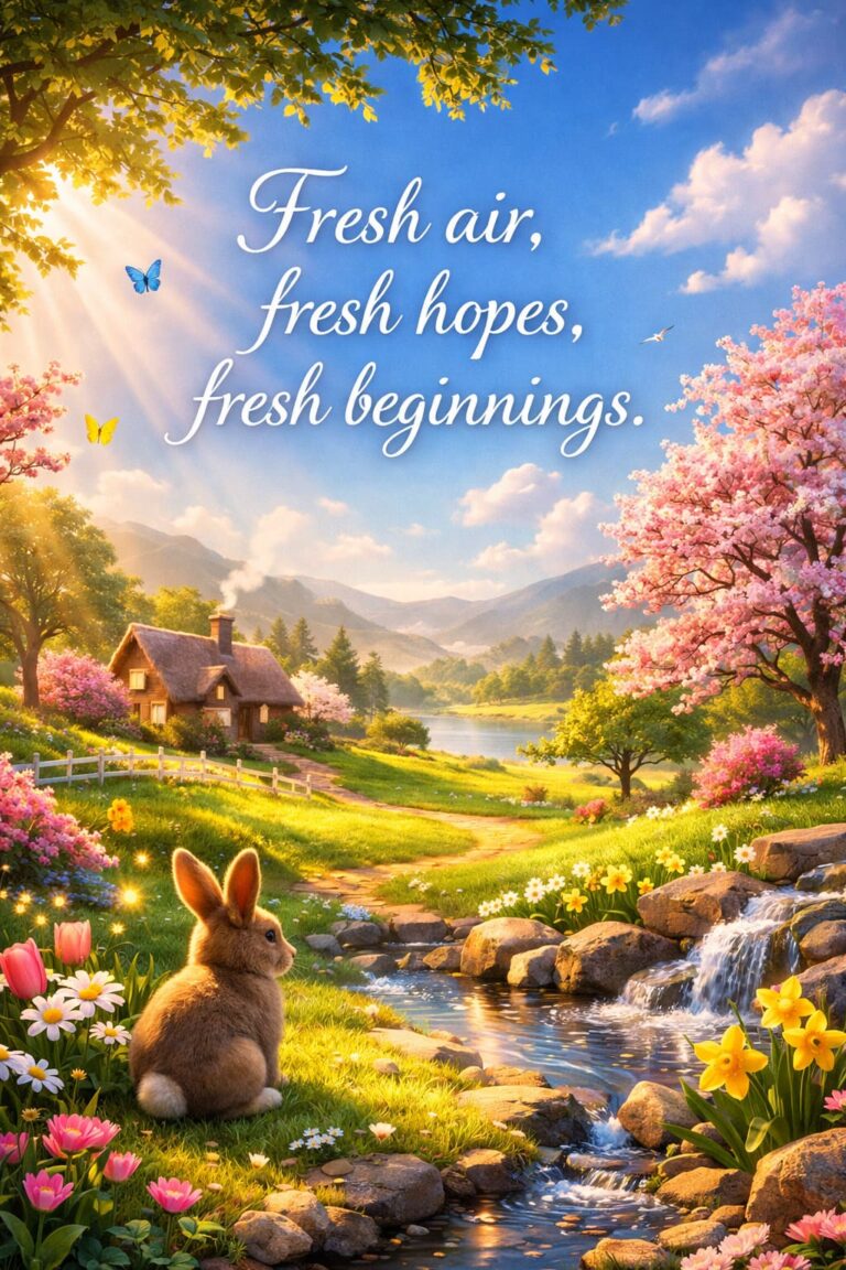 New Beginnings & Spring Awakening Wishes – Fresh Spring Greetings, Inspirational Quotes & Heartfelt Messages
