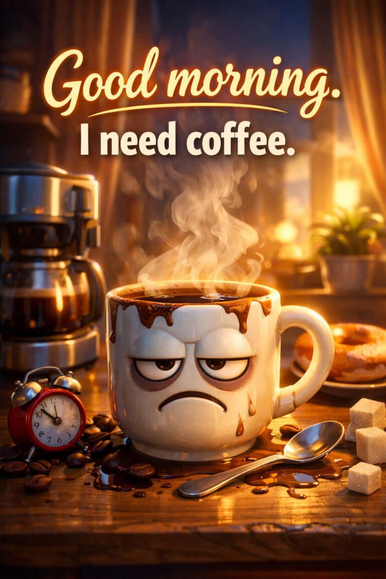 Sarcastic Coffee Lover Morning Wishes: Funny Greetings Cards