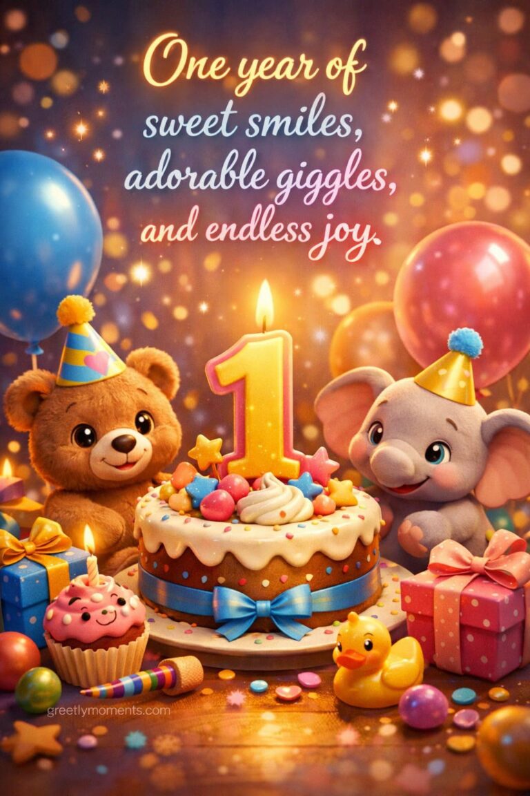 20 Cute 1st Birthday Card Sayings & Quotes for Your Little One