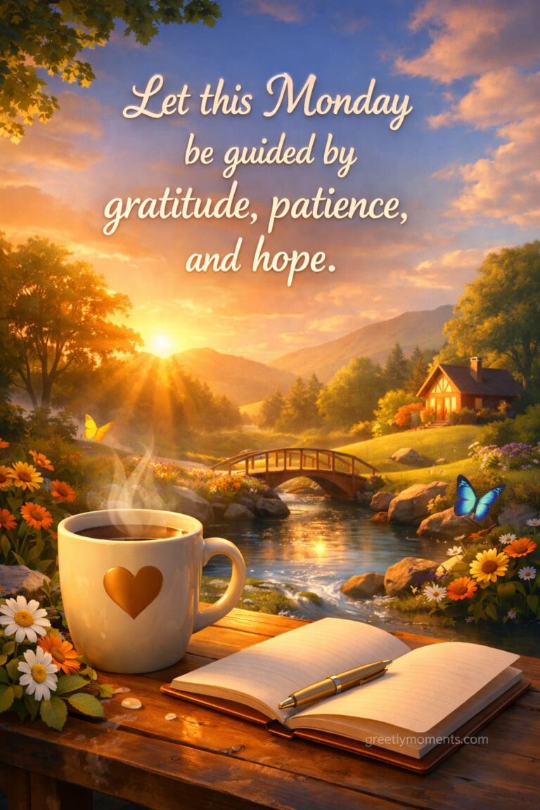 20 Monday Morning Blessings Quotes with Beautiful Greeting Cards