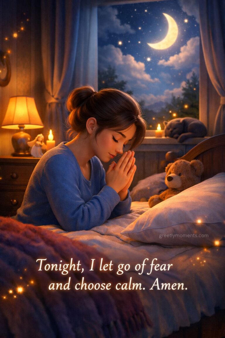 20 Peaceful Good Night Prayers for Anxiety Relief — Comforting Wishes, Quotes & Calming Night Cards