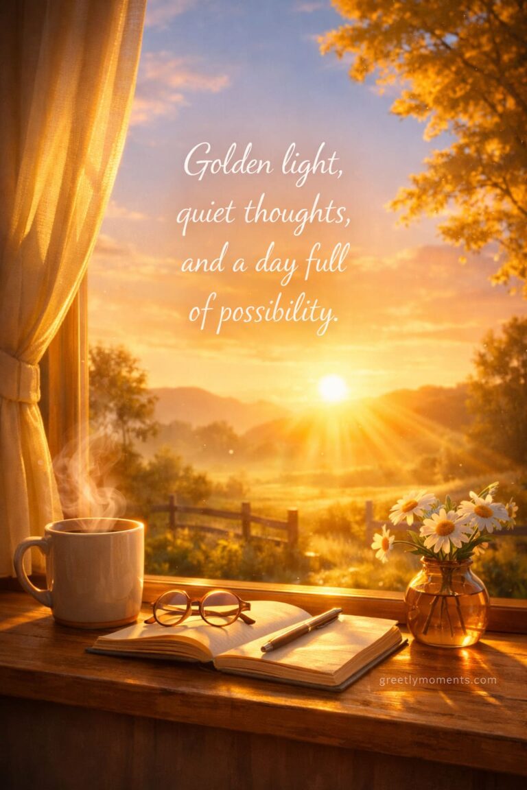 20 Sun-Drenched Morning Aesthetic Quotes for Phone Wallpaper & Postcards