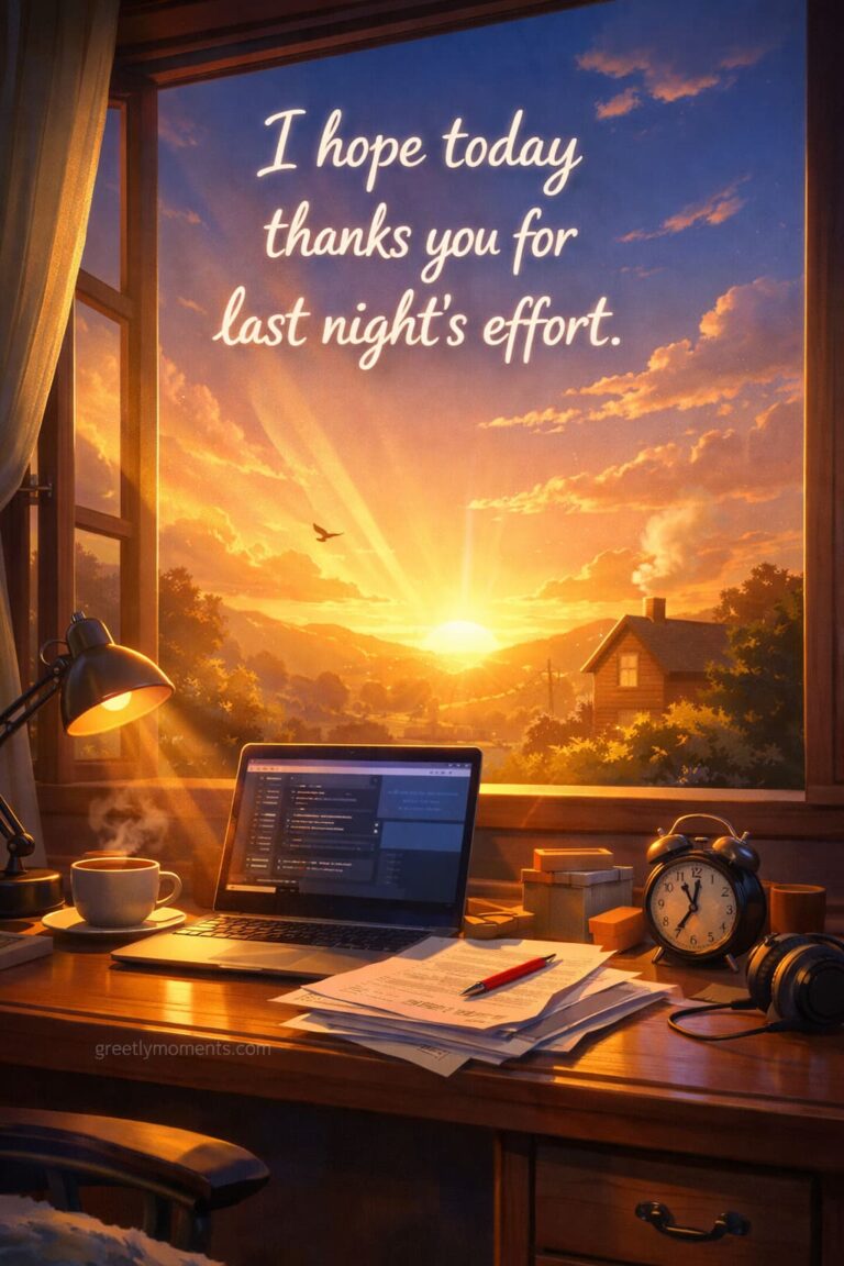 22 Encouraging Morning Messages After a Long Night of Work (Heartfelt Wishes & Card Quotes)