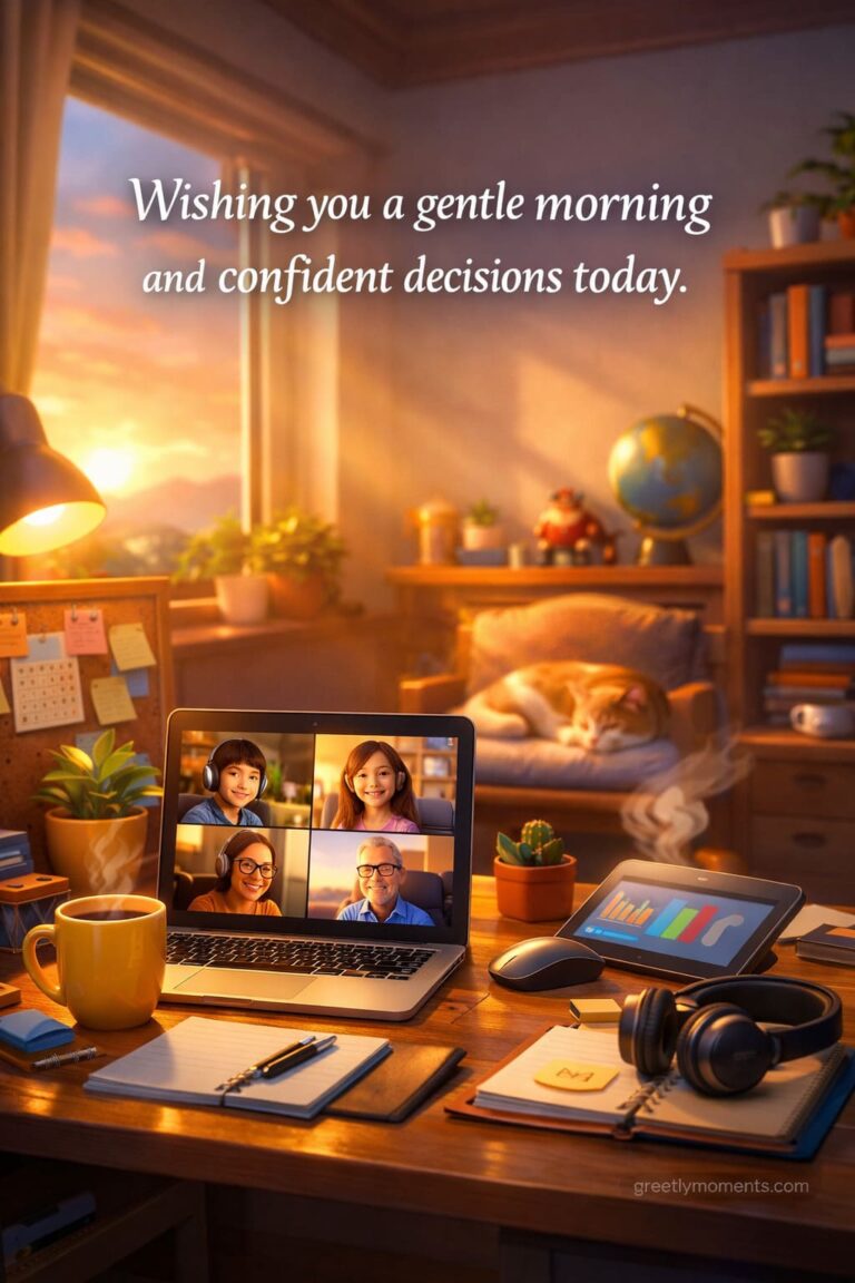 23 Good Morning Wishes for Remote Teams to Boost Morale (With Quotes & Digital Cards)