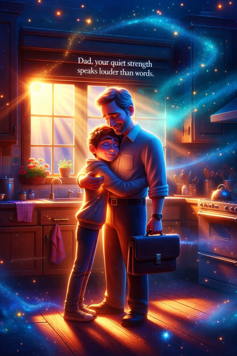 23 Strong Morning Motivation Quotes for Dad from Son with Heartfelt Wishes & Printable Cards