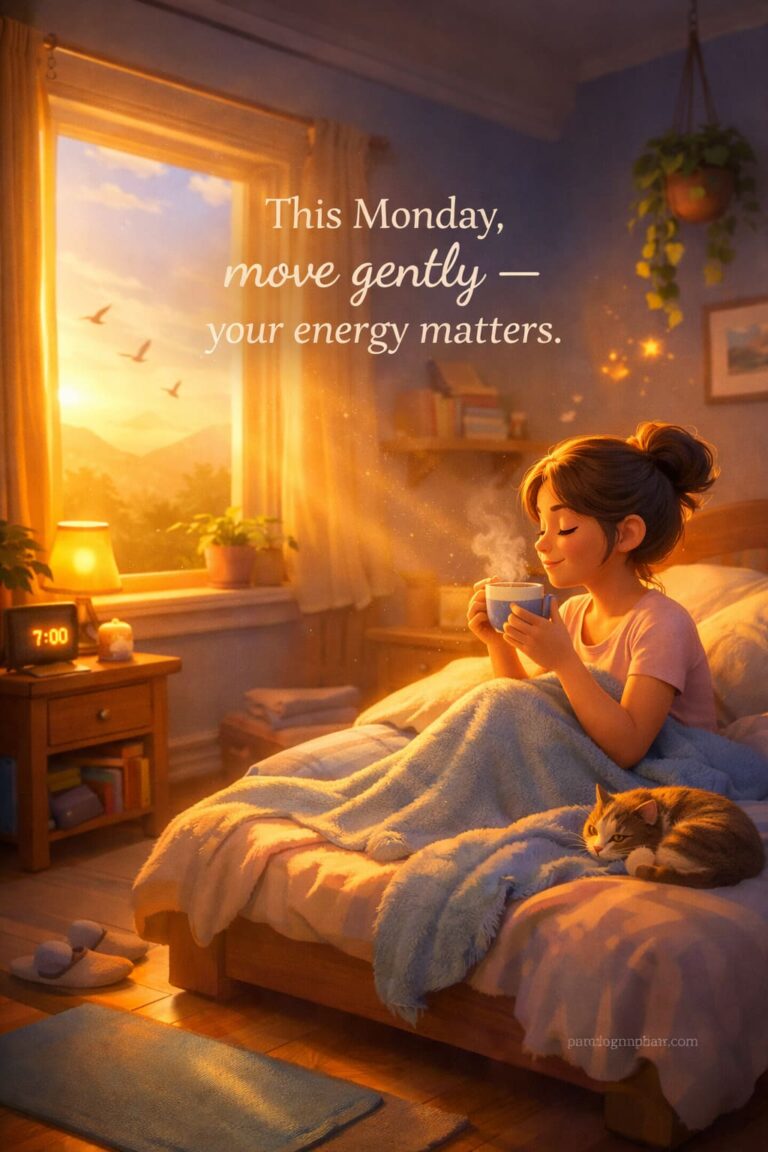 24 Gentle Good Morning Reminders for a Stress-Free Monday – Quotes, Wishes & Cozy Card Inspiration