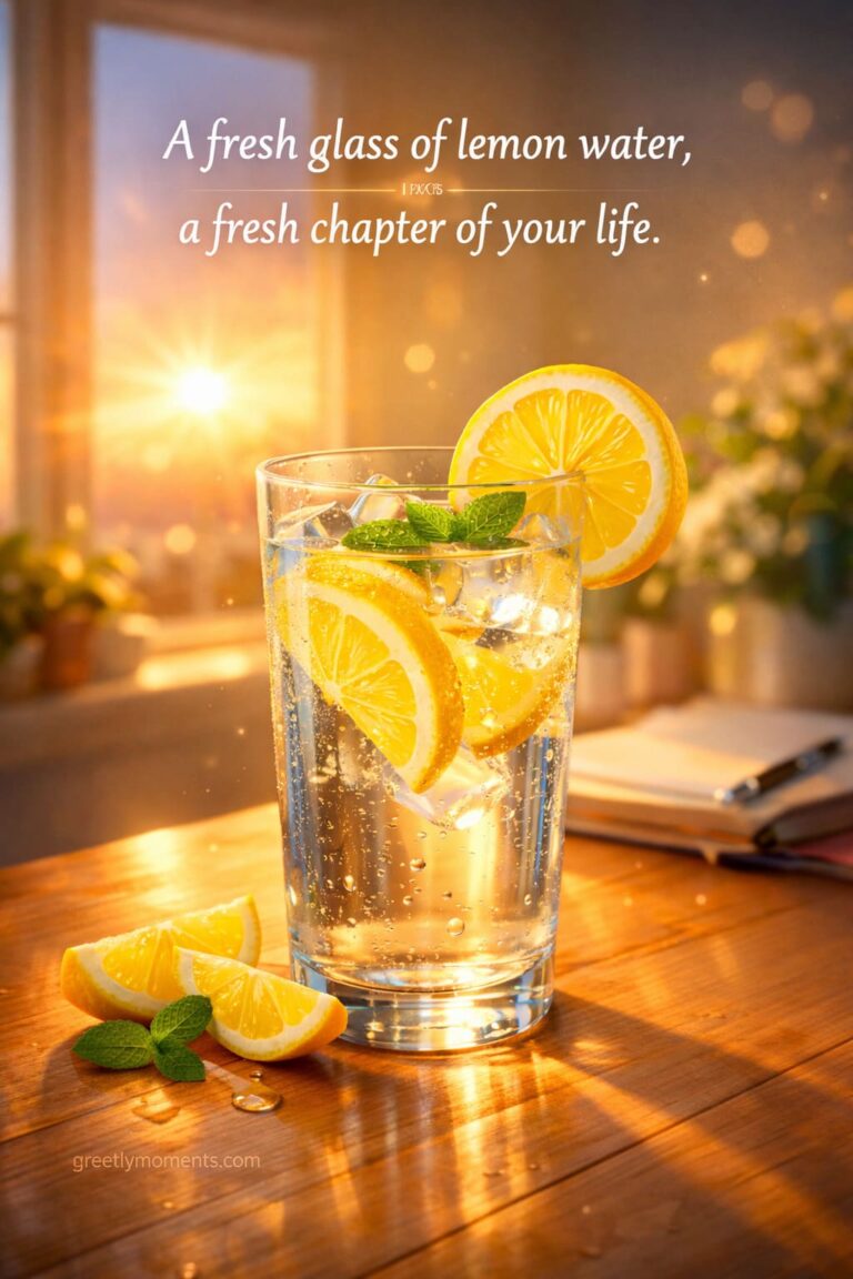 25 Hydration-First Morning Reminders with Lemon Water Aesthetic: Quotes, Wishes & Fresh Start Messages for a Healthy Day