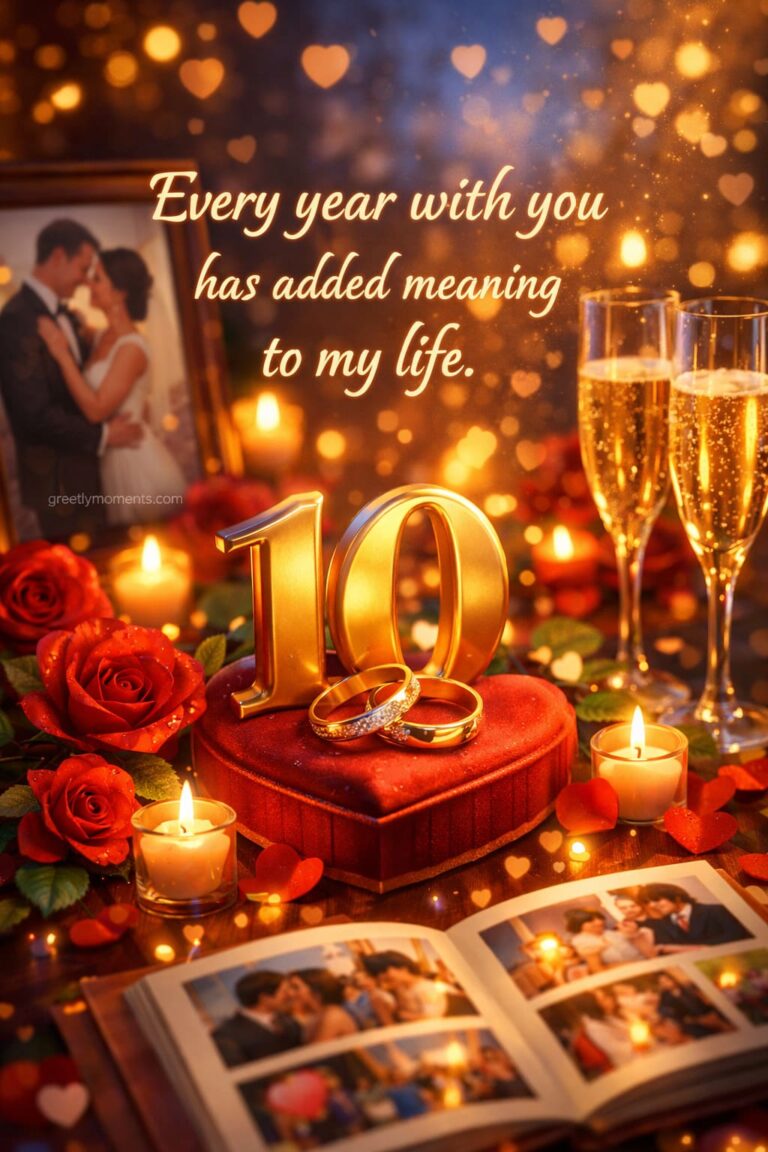 25 Meaningful “I Love You” Messages for a 10th Wedding Anniversary — Wishes, Quotes & Card Ideas