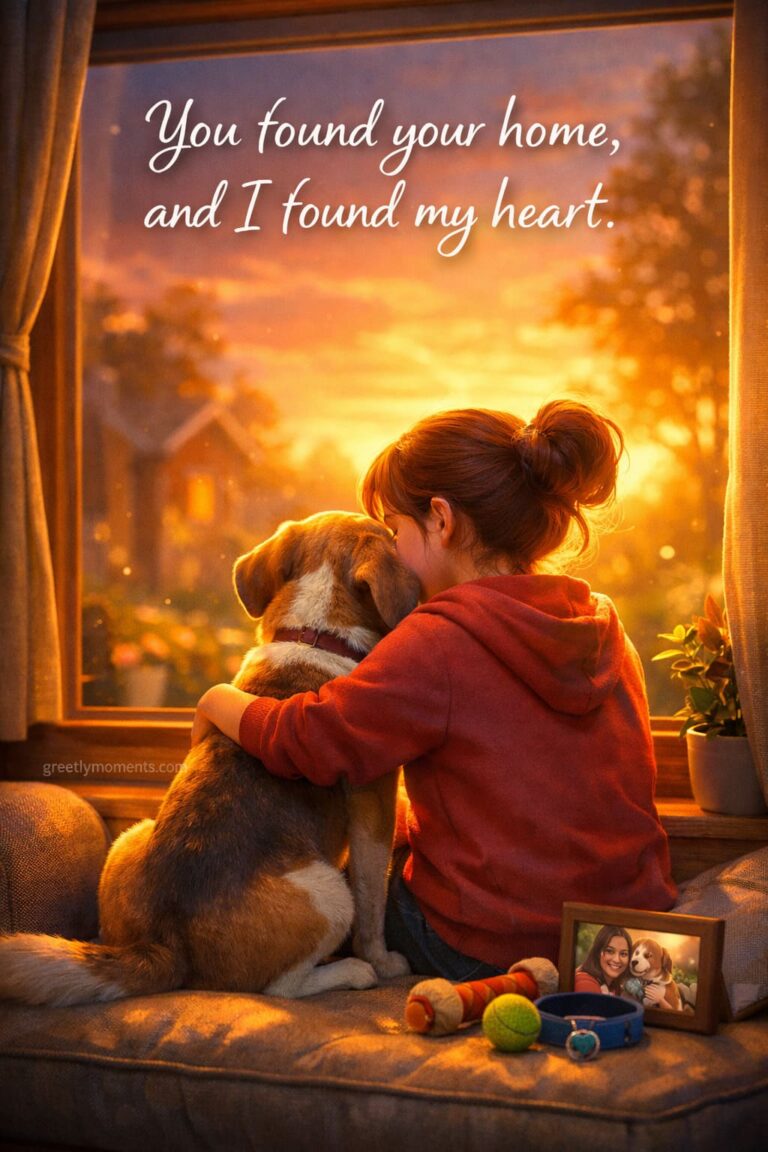 26 Heartwarming Pet Adoption Anniversary Quotes & Wishes with Greeting Card Ideas