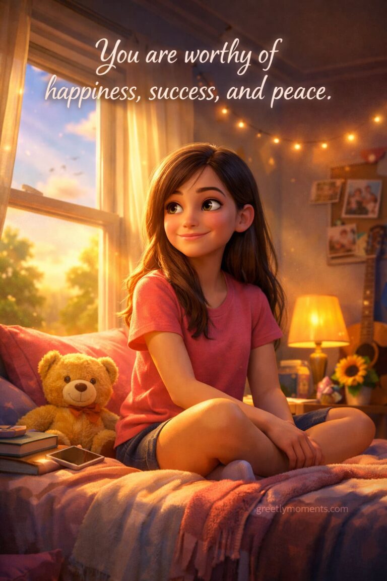 28 Heartfelt Morning Sunshine Wishes for a Teenage Daughter – Sweet Quotes & Greeting Card Messages for Her Room