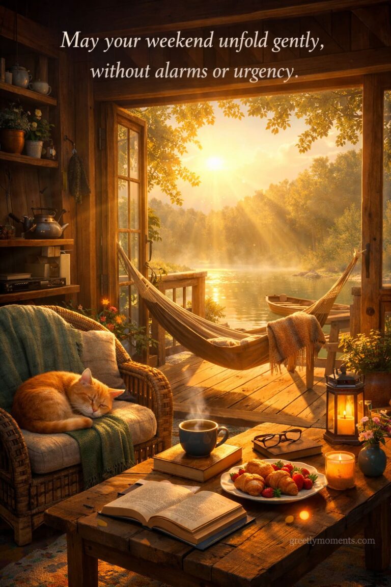 29 Slow Living Weekend Wishes for Friends — Cozy Quotes & Card Messages to Share Calm and Joy