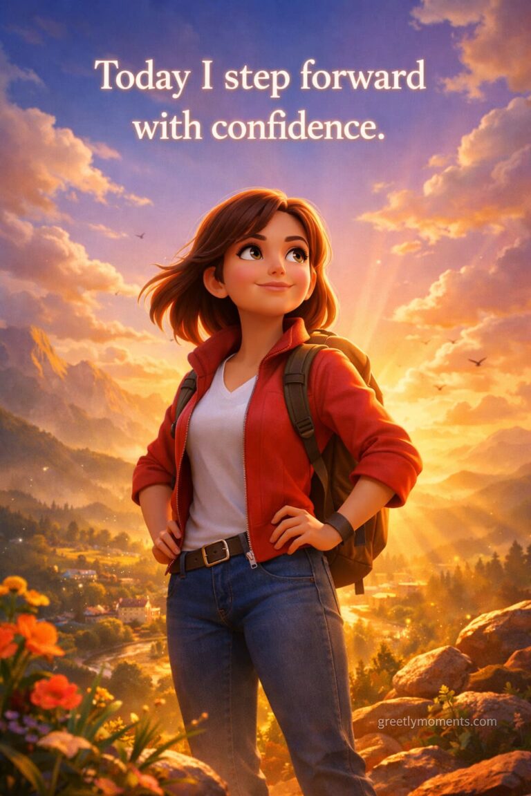 32 Short Morning Affirmations for Self-Confidence — Inspiring Wishes, Quotes & Beautiful Card Messages to Start Your Day