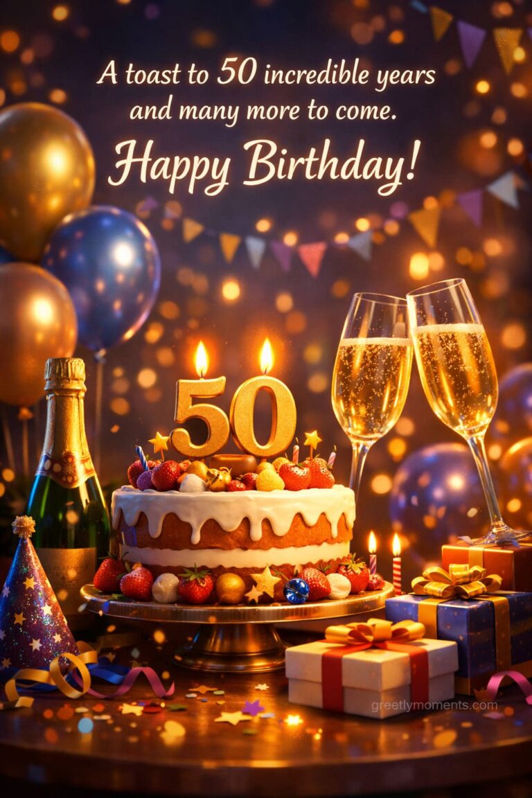 50th Birthday Wishes, Quotes & Cards: Heartfelt Messages to Celebrate a Milestone Year