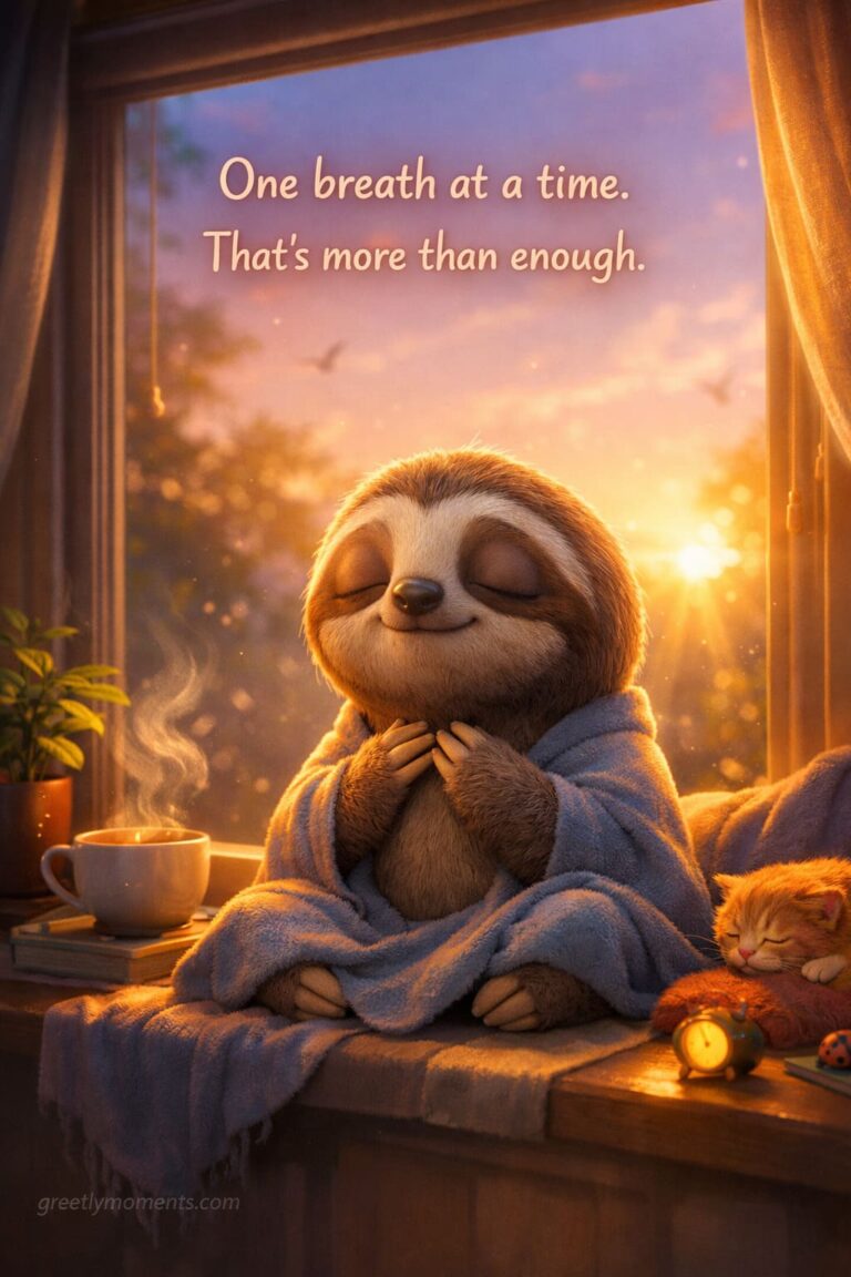 Low-Pressure Good Morning Wishes for a Friend with Social Anxiety – Gentle Messages