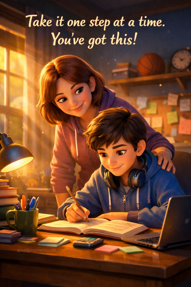 Supporting Your Son During Finals Week: Inspirational Affirmations and Encouraging Messages