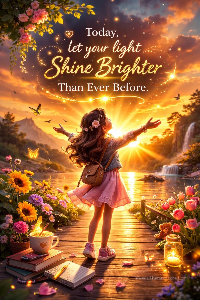 Sweet Morning Reminders for Your Daughter: Empowering Quotes, Affirmations, and Postcards to Brighten Her Day